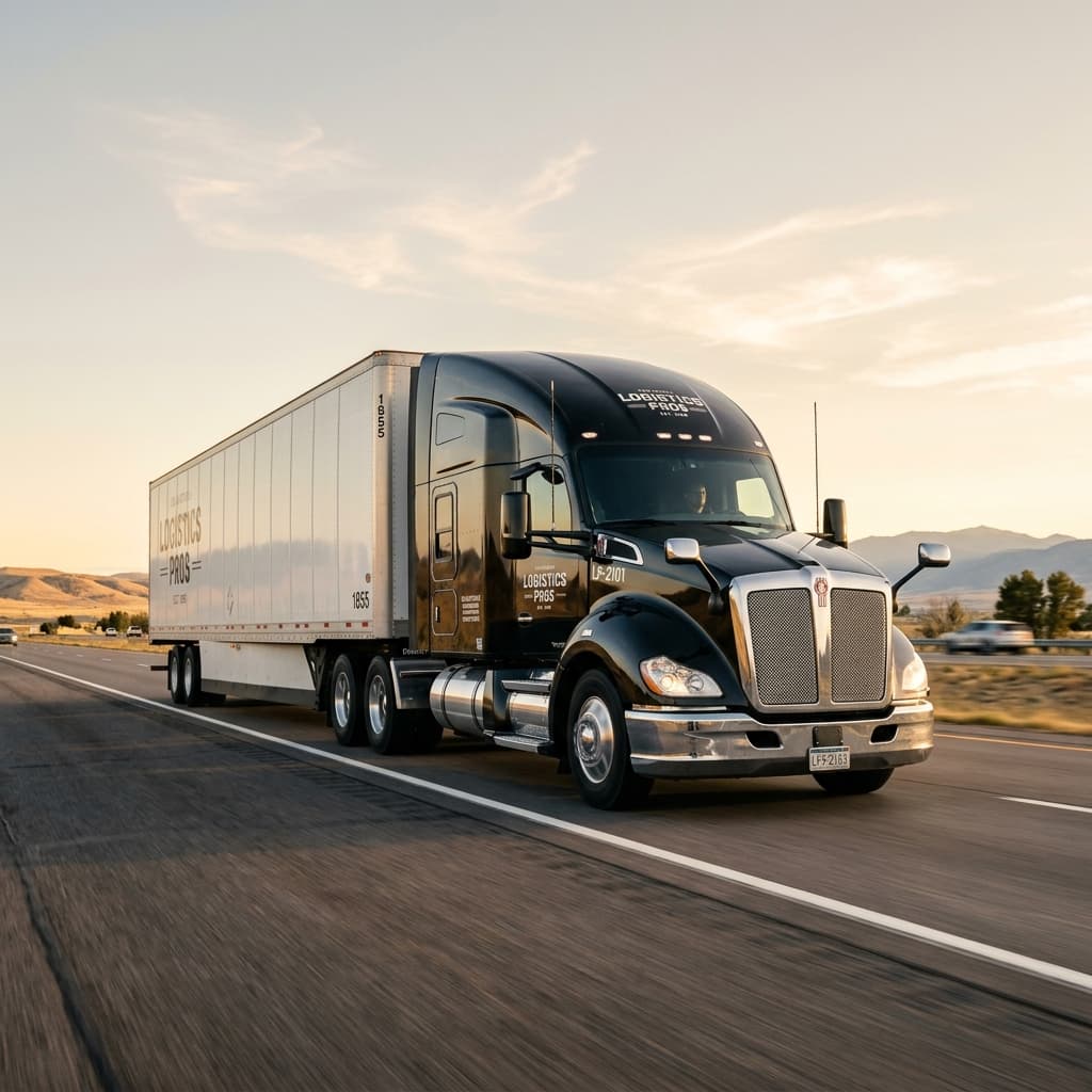 Commercial semi-truck on highway representing truck accident claims
